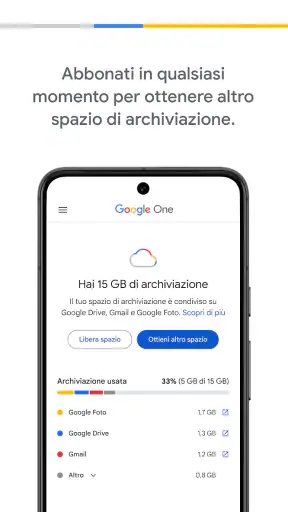 Google One screenshot
