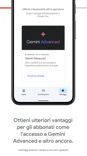 Google One screenshot