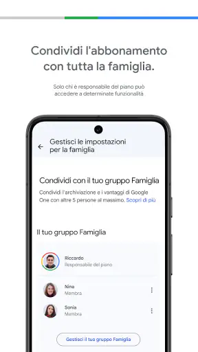 Google One screenshot