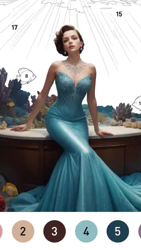 Gown Color by Number Book screenshot 11