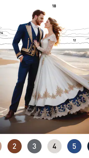 Gown Color by Number Book screenshot 8