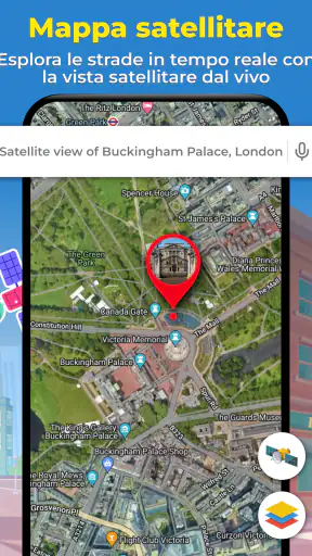 GPS Mappa Vista Satellitare screenshot 10
