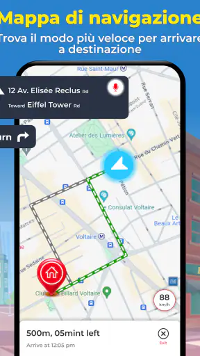 GPS Mappa Vista Satellitare screenshot 9