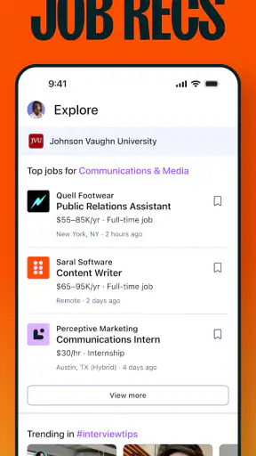 Handshake Jobs & New Careers screenshot 2