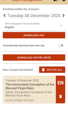 iBreviary screenshot 2