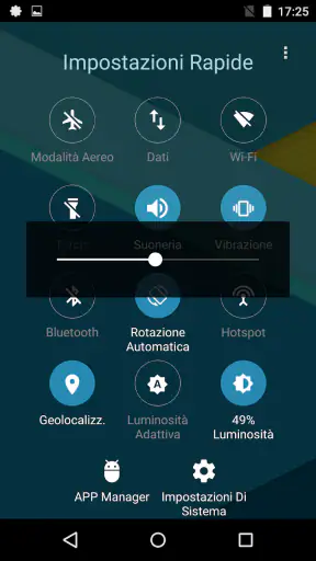 Impostazioni rapide - Toggle screenshot