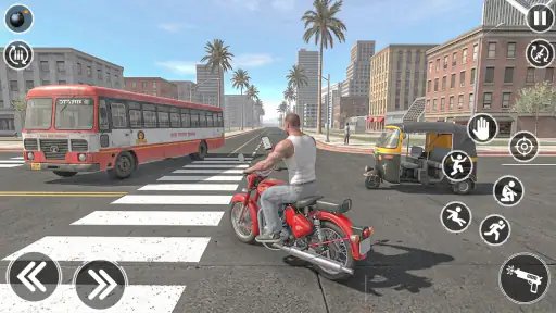 Indian City Gangster Bike Game screenshot 2