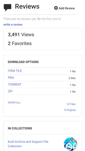 Internet Archive screenshot 1