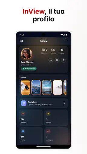 InView, Vedi profilo screenshot 1