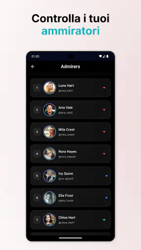 InView, Vedi profilo screenshot 2