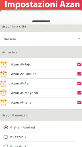 Italia Azan: Tempi di preghier screenshot 2