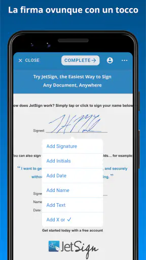 JetSign: Compila e firma PDF screenshot 5