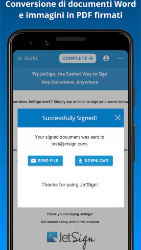 JetSign: Compila e firma PDF screenshot 7