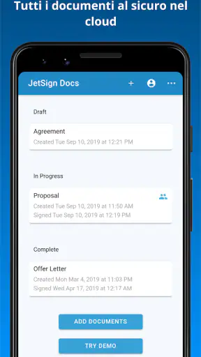 JetSign: Compila e firma PDF screenshot 8