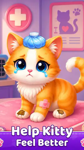 Kitty Cat Daycare Salon Games screenshot 7