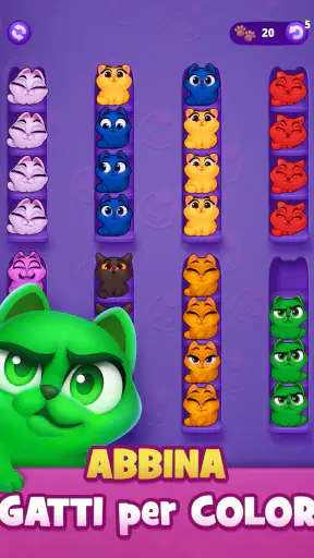 Kitty Sort: Twisted Tails screenshot 11