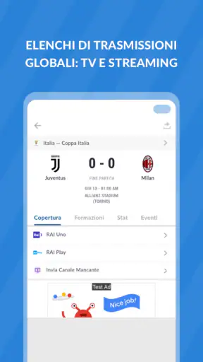 Live Calcio TV: Risultati screenshot 3