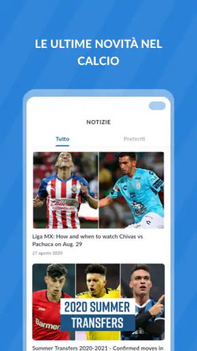 Live Calcio TV: Risultati screenshot 5