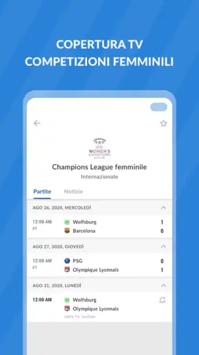 Live Calcio TV: Risultati screenshot 7