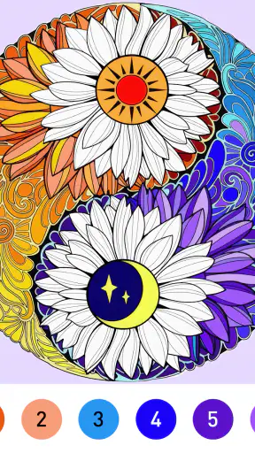 Mandala Color by Number Book screenshot 7