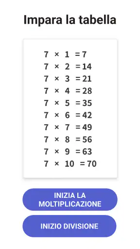Matematica Bambini - Tabelline screenshot 2