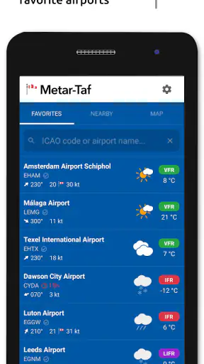 Metar-Taf - Visual decoder screenshot