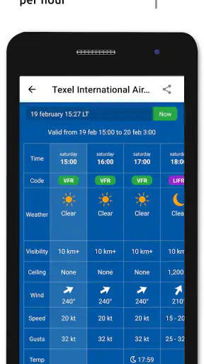 Metar-Taf - Visual decoder screenshot