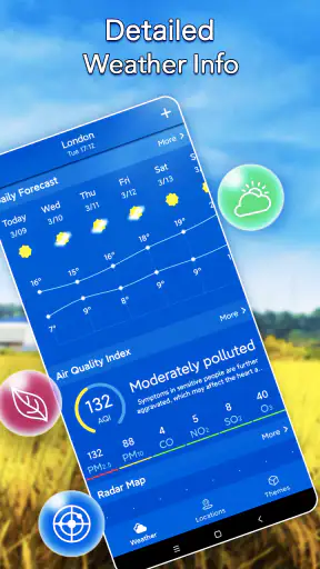Meteo locale：Widget Previsioni screenshot 1