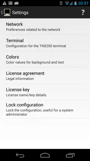 Mocha TN5250 screenshot
