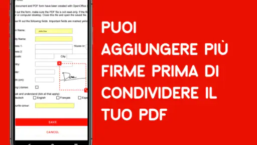 Modificare PDF firma, scrivere screenshot 3