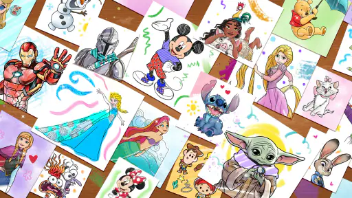 Mondo Disney da Colorare screenshot
