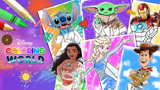 Mondo Disney da Colorare screenshot