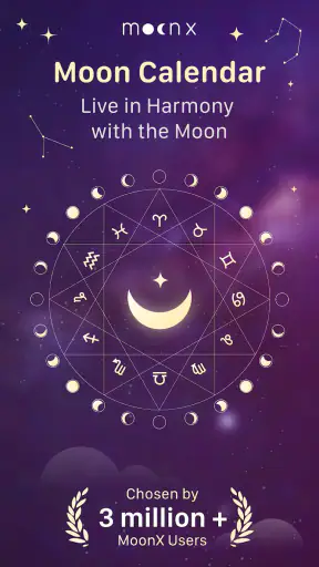 Moon Phase Calendar - MoonX screenshot 1