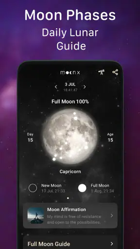 Moon Phase Calendar - MoonX screenshot 2