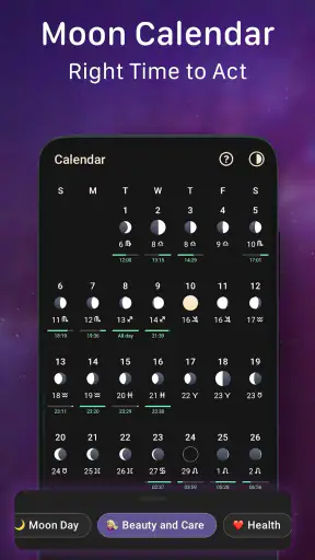 Moon Phase Calendar - MoonX screenshot 7
