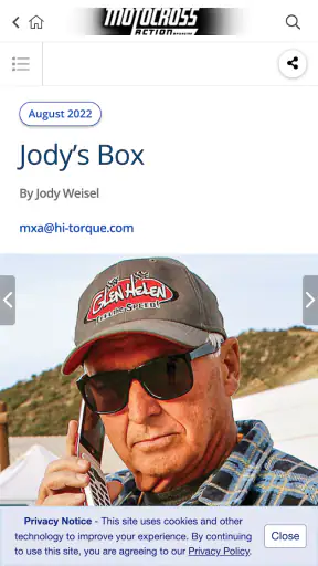 Motocross Action Magazine screenshot