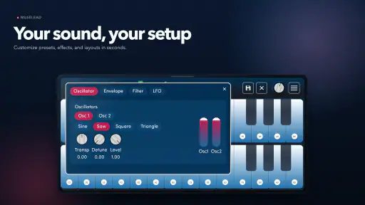 MuseLead Synthesizer screenshot