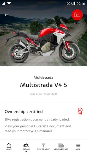 MyDucati screenshot 2