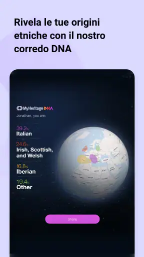 MyHeritage: albero e DNA screenshot 11