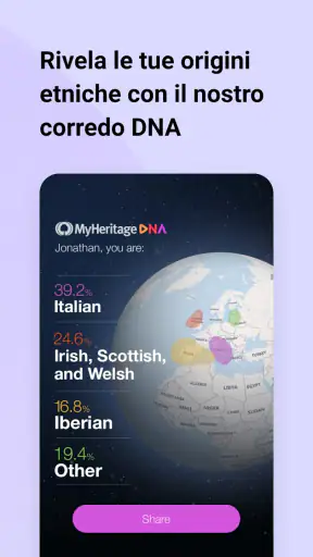 MyHeritage: albero e DNA screenshot 5