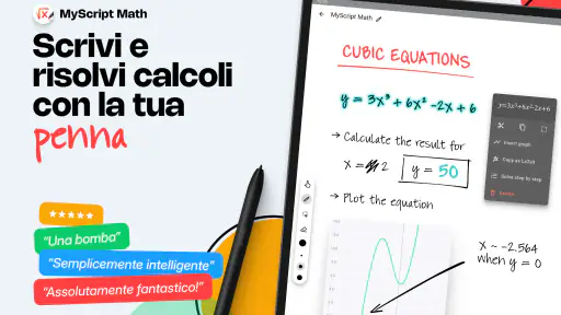 MyScript Math: calcola,traccia screenshot 8