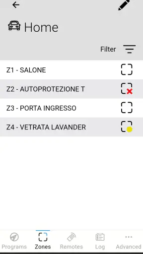 myTecnoalarm TCS screenshot 3