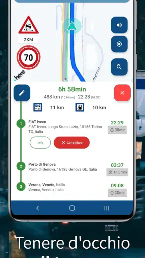 Navigazione camion CargoTour screenshot 3