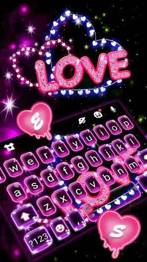 Neon Love Tastiera screenshot