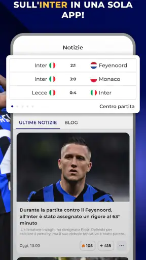 Nerazzurri Live: App di calcio screenshot 2