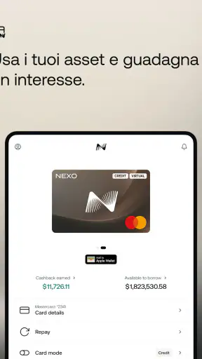 Nexo: la tua app cripto screenshot 12
