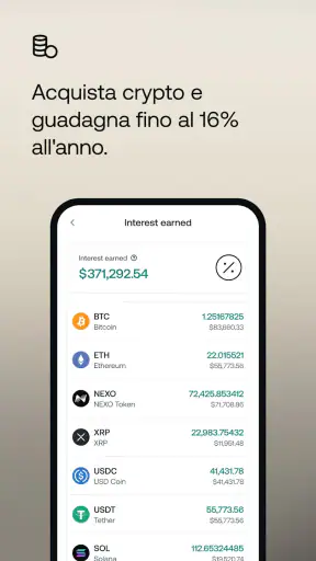 Nexo: la tua app cripto screenshot 2