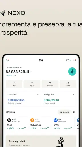 Nexo: la tua app cripto screenshot 8