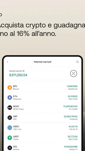 Nexo: la tua app cripto screenshot 9