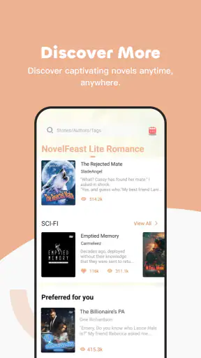 Novel Feast Lite screenshot